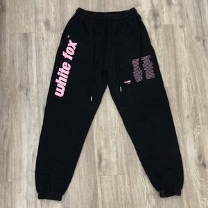 White fox sweatpants